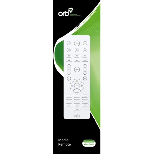 ORB mediafjärrkontroll för Xbox One S, vit
