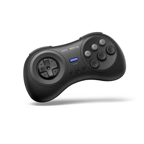 8Bitdo M30 2,4G handkontroll för Mega Drive, svart
