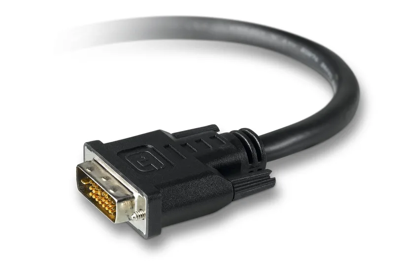 Belkin PRO Series DVI-kabel dubbel anslutning DVI-D (M) DVI-D (M) 3 m gjuten svart