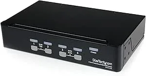 StarTech.com 4-port VGA USB KVM-omkopplare med hubb