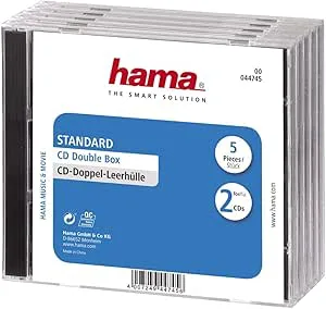 Hama – Standard CD dubbel juvelväska – paket med 5