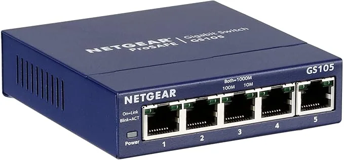 NETGEAR GS105GE 5-port Gigabit Ethernet LAN Switch
