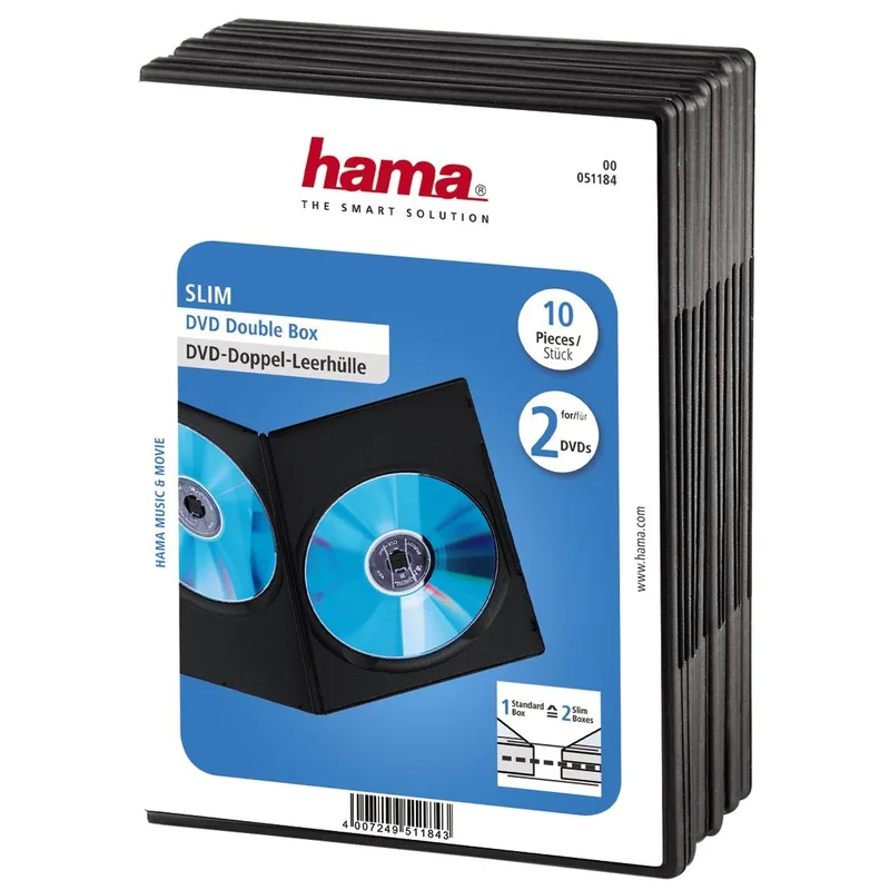 Hama DVD Slim Double-Box 10