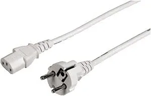 Hama strömkabel med platt eurokontakt