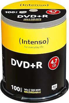 Intenso 4111156 DVD+R 16 x 100 pack kakebox