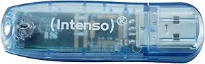 Intenso 3502450 Rainbow USB-minne, 4GB, Blå