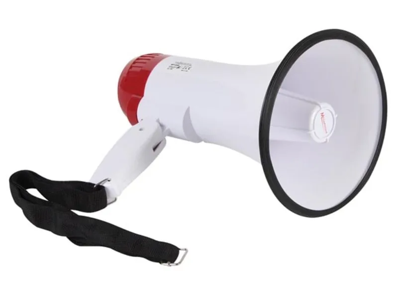 PEREL MP10SR 10 W megafon med inspelningsfunktion
