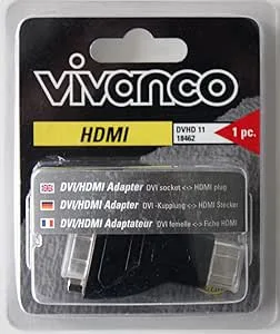 Vivanco HDMI/DVI Adapter HDMI M DVI FM Svart