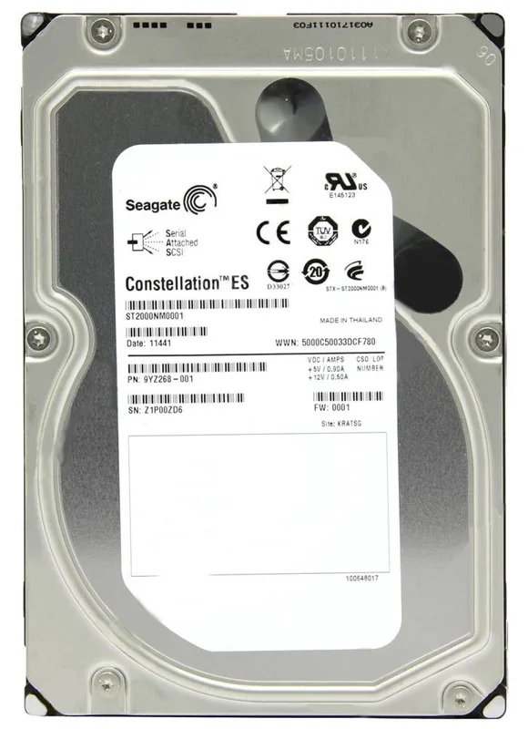 Seagate Constellation SAS intern hårddisk ST2000NM0001