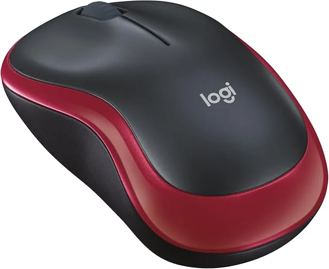 Logitech M185 trådlös mus, 2,4 GHz, 1000 DPI, grå