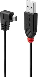 LINDY USB 2.0 typ A/Mini-B 90° 0,5 m
