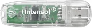 Intenso 3502480 Rainbow Line USB-minne 32 GB, Svart
