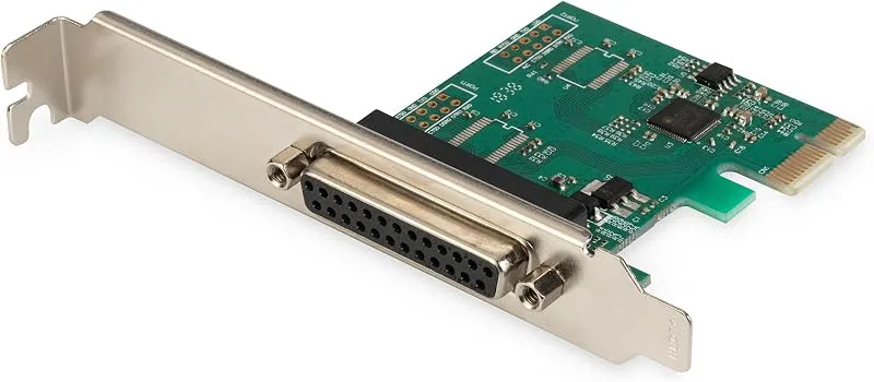 DIGITUS IO-kort – PCIe – parallellgränssnittskort – 1-port DSUB-25 – chipset AX99100