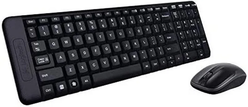 Logitech MK220 Combo med kompakt, trådlöst tangentbord och mus för Windows