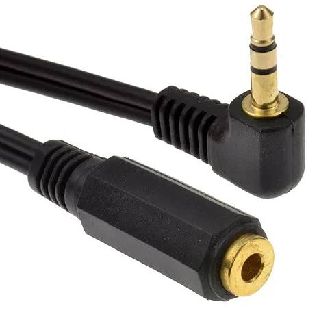 kenable 3,5 mm högervinklad stereouttag till uttag