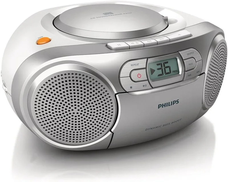 Philips AZ127/12 CD-Spelare, Silver