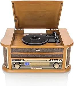 Dual NR 4 nostalgi musikanläggning med skivspelare