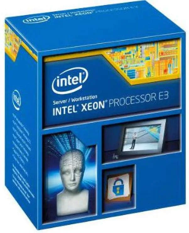 Intel Xeon E3-1220V3 CPU (3,1 GHz, 4 kärnor, 4 trådar, 8 MB cache, LGA1150 uttag, låda)