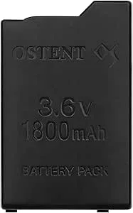 OSTENT uppladdningsbart batteripaket 1800 mAh för Sony PSP 1000