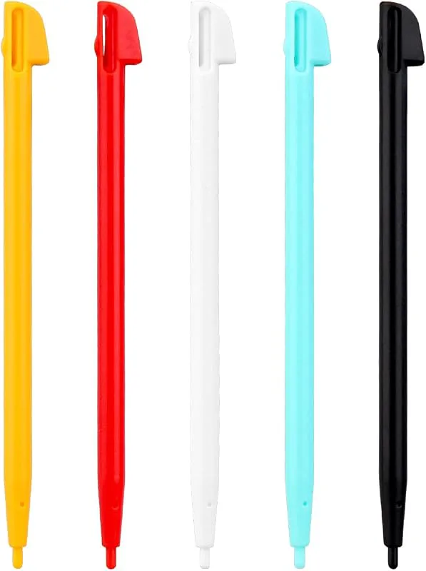 OSTENT Plastic Color Touch Stylus Pen Compatible for Nintendo Wii U Gamepad Pack of 5