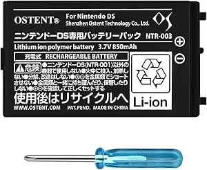 OSTENT batteripaket 850 mAh för Nintendo DS