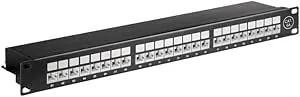 Goobay 90854 CAT 6a 48, 3 cm (19-tum) patchpanel, 24-port
