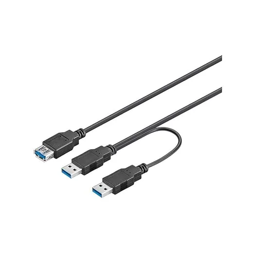 goobay 95749 dubbel USB Y-kabel 5 Gbit/s