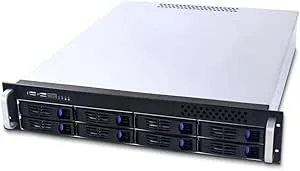 FANTEC SRC-2080X07 2HE 19IN 1670 19" Förvaringshus, Svart
