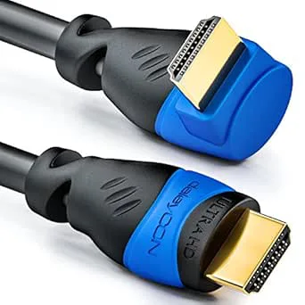 deleyCON 1,5m HDMI-Kabel Vinklad (90° Vinkel)