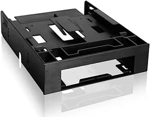 ICY DOCK 5,25 tum till 3,5 tum frontpanelsadapter/installationsram