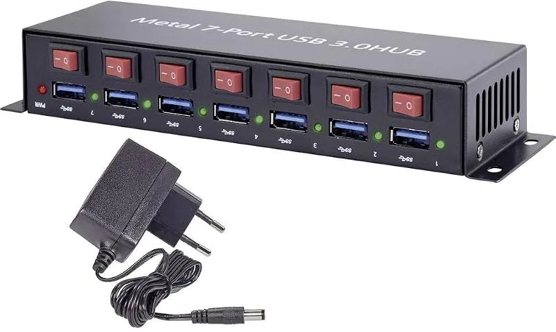 Renkforce RF-3269622 USB-hubb 7 Port