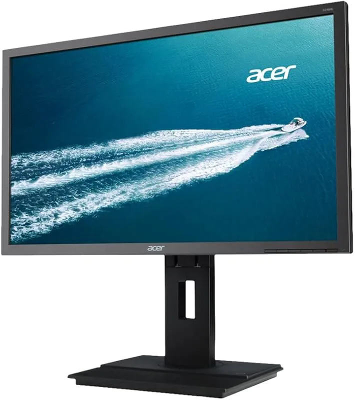 Acer B246HYLAymdpr 60,5 cm (23,8 tum) monitor (VGA, DVI, 6 ms reaktionstid) mörkgrå