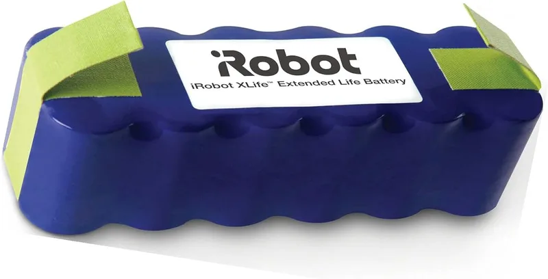 iRobot Originaldelar – hållbart XLife-batteri – blå – kompatibel med Roomba 600/700/800-serien