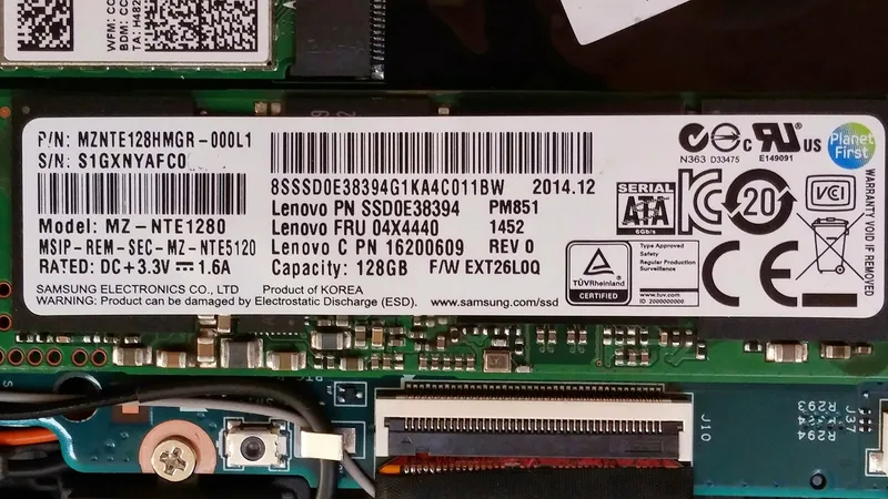 Samsung SSD Mznte128hmgr 128 GB, M.2