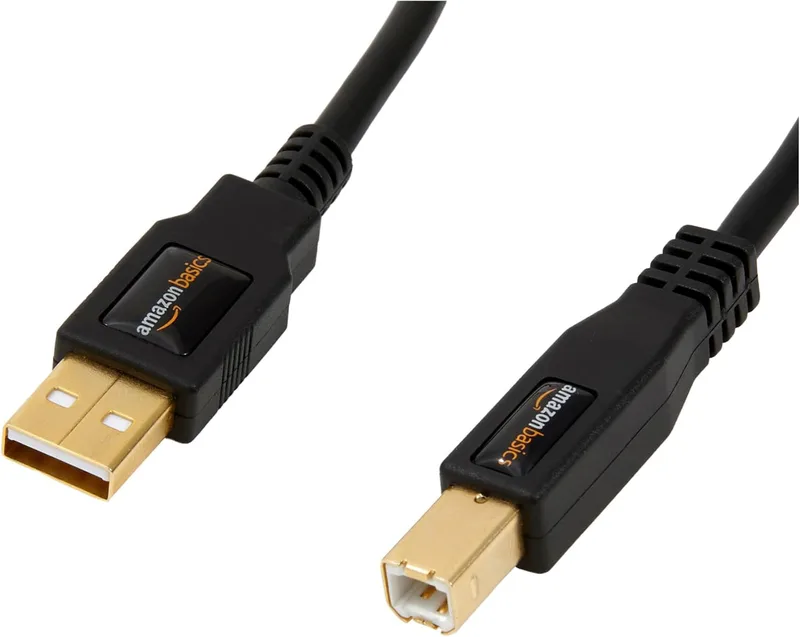 Amazon Basics, USB 2.0-kabel kompatibel med skrivare