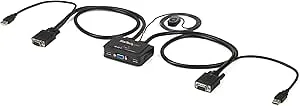StarTech.com VGA 2 portar USB-kabel med KVM-switch