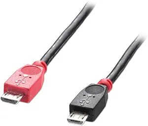 LINDY 31758 0,5 m USB 2.0 typ Micro-B till Micro-B OTG-kabel
