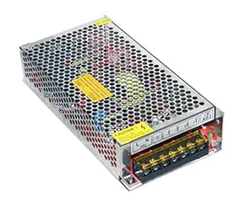 Futur Print® Stabiliserad strömförsörjning (transformator) för kontinuerlig användning med strömbrytare (110–220 V AC, 50–60 Hz; utgång: 24 V, 10 A)