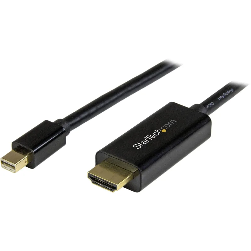 StarTech.com MDP2HDMM1MB Mini DisplayPort till HDMI-kabel, 1 m, 4K