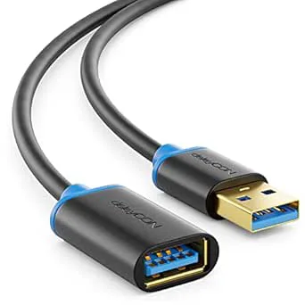 deleyCON 2m USB 3.0 Super Speed Förlängningskabel