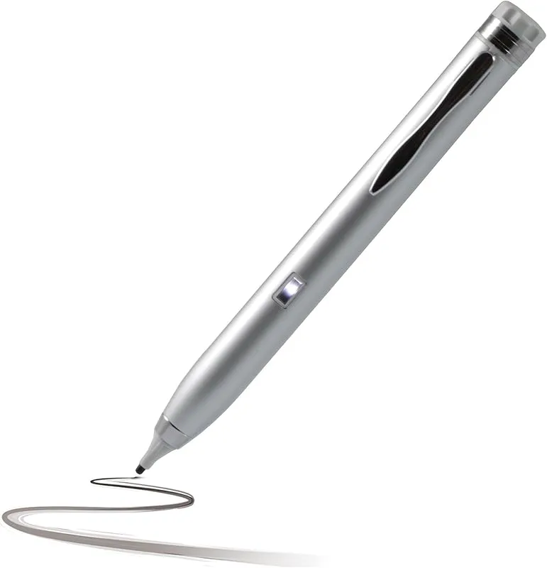 Navitech silver fin spets digital aktiv styluspenna