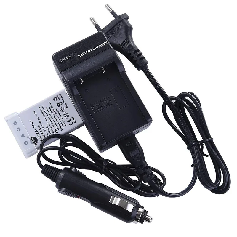 DSTE ersättningsbatteri och DC12E reseladdare för Nikon EN-EL5