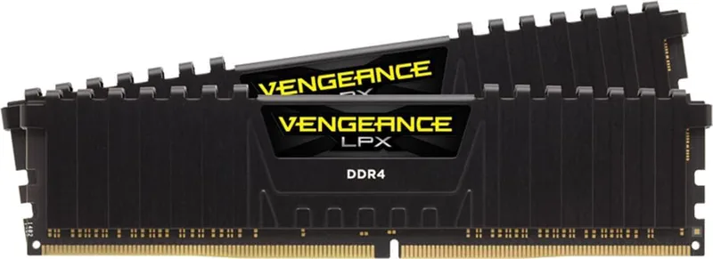 Corsair CMK16GX4M2B3200C16 Vengeance LPX 16 GB (2 x 8 GB) DDR4 3200 MHz C16 XMP 2,0 Högpresterande Skrivbordsarbetsminne, Svart