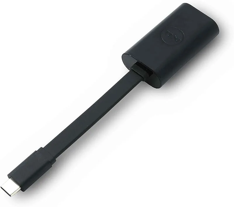 Dell 470-ABND adapter för Gigabit Ethernet USB Typ-C svart