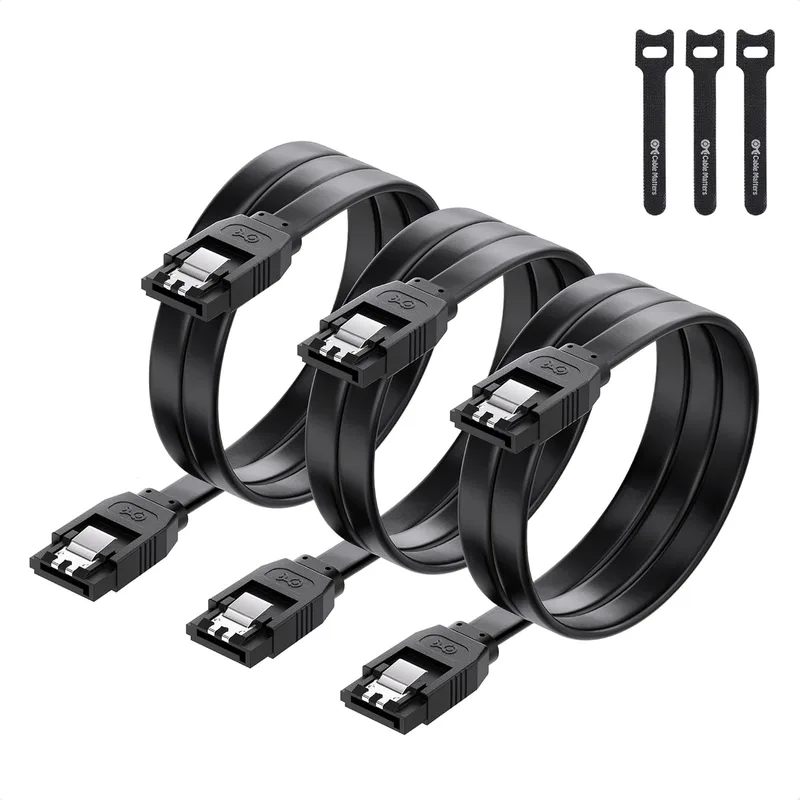 Cable Matters 3-pack SATA III-kabel