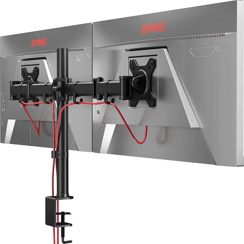 Duronic DM252 BK Arm för 2 datorskärmar