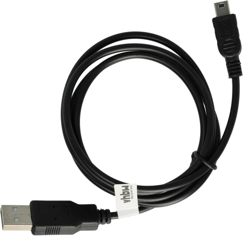 vhbw mini USB data kabel laddkabel 1,0 m lämplig för Canon IFC-300PCU, IFC-400PCU