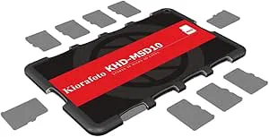 Kiorafoto SD-minneskort förvaringslåda för 10 MSD/TF-kort