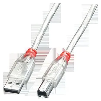 LINDY 41751 0,5 m USB 2.0 typ A till B-kabel