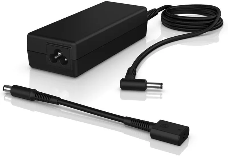 HP 90 W Smart (W5D55AA) Reserverve nätdel Adapter (4,5 mm anslutning) svart